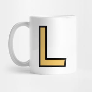 Funky Yellow Letter L Mug